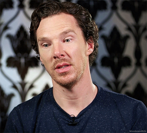 whenisayrunrun:Benedict Cumberbatch - Sherlock: Behind the scenes This man&rsquo;s face brings m