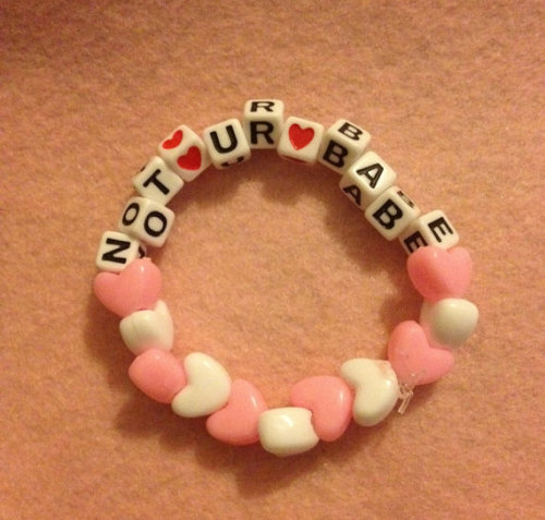 not ur babe bracelet! buy here: etsy.com/shop/RadicalGirls