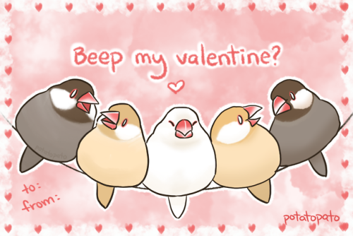 rasticore: potatopato: It’s almost Valentines! (part ½) @lotsandlotsofbirds 