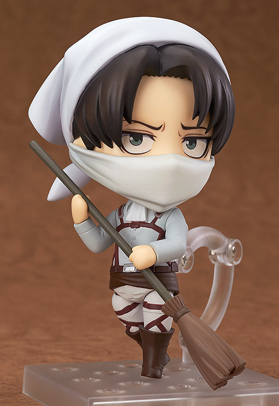  Good Smile Company releases previews of the Cleaning Levi Nendoroid!  I knew this