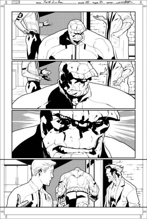 Marvel 2 in One #05, by Chip Zdarsky, Frank Martin and me, is out tomorrow! Here’s a BW preview ;)