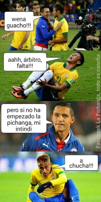 hmkpro:  Alexis v/s Neymar xD! vamos Chile!