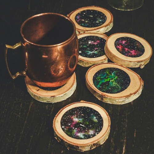 sosuperawesome: Galaxy Collection Dishes, Coasters and Paintings  Lanchen Mihalic  #Etsy #Galaxy  