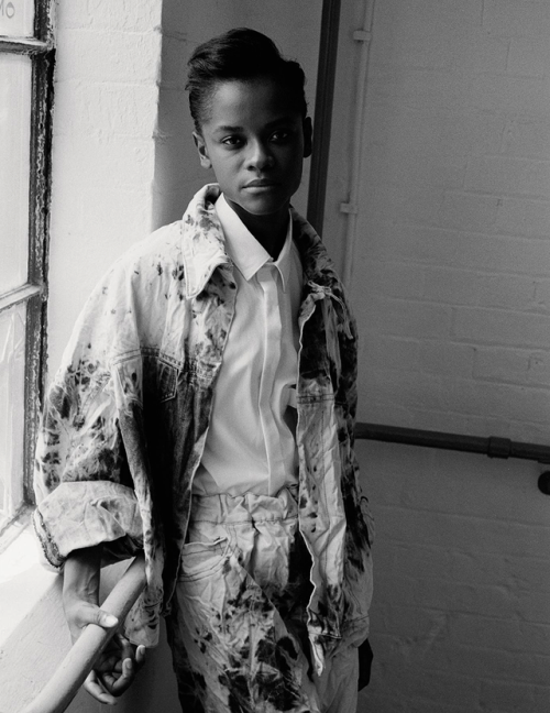 fallenvictory:Letitia Wright photographed by Clare Shilland for i-D