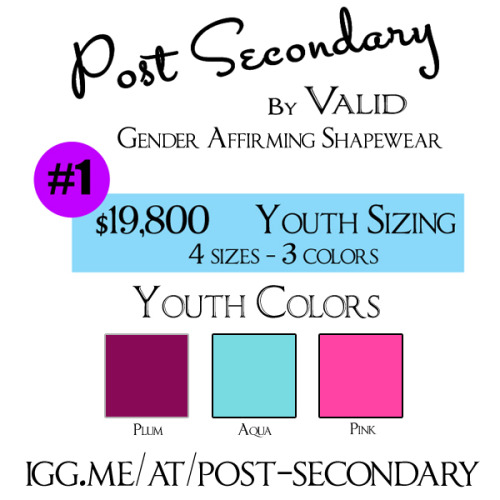 Post Secondary by Valid - Indiegogo’s Final HoursThese are the finished color samples of the r