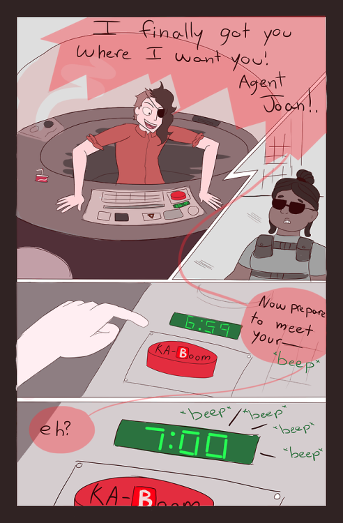 a small comic about my character vesper and their gay robot