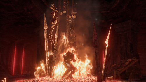 Daedric fire is just a bad time all around for this lad