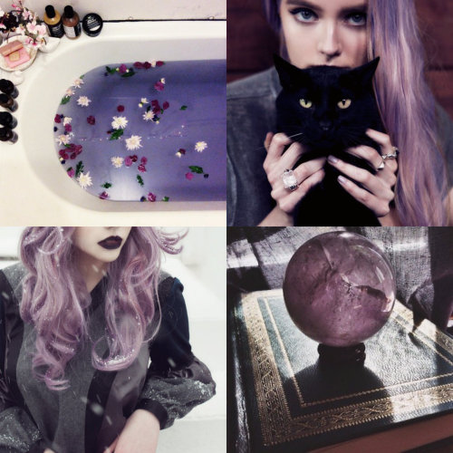 witchcraft-aesthetics:☽◯☾ WITCHCRAFT AESTHETICS ☽◯☾         Modern Witches // Purple                