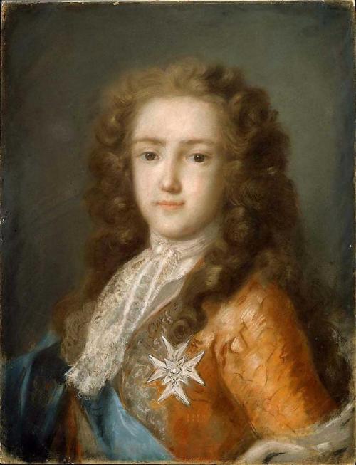 rosalba-carriera: Portrait of Louis XV as Dauphin, 1715, Rosalba Carriera