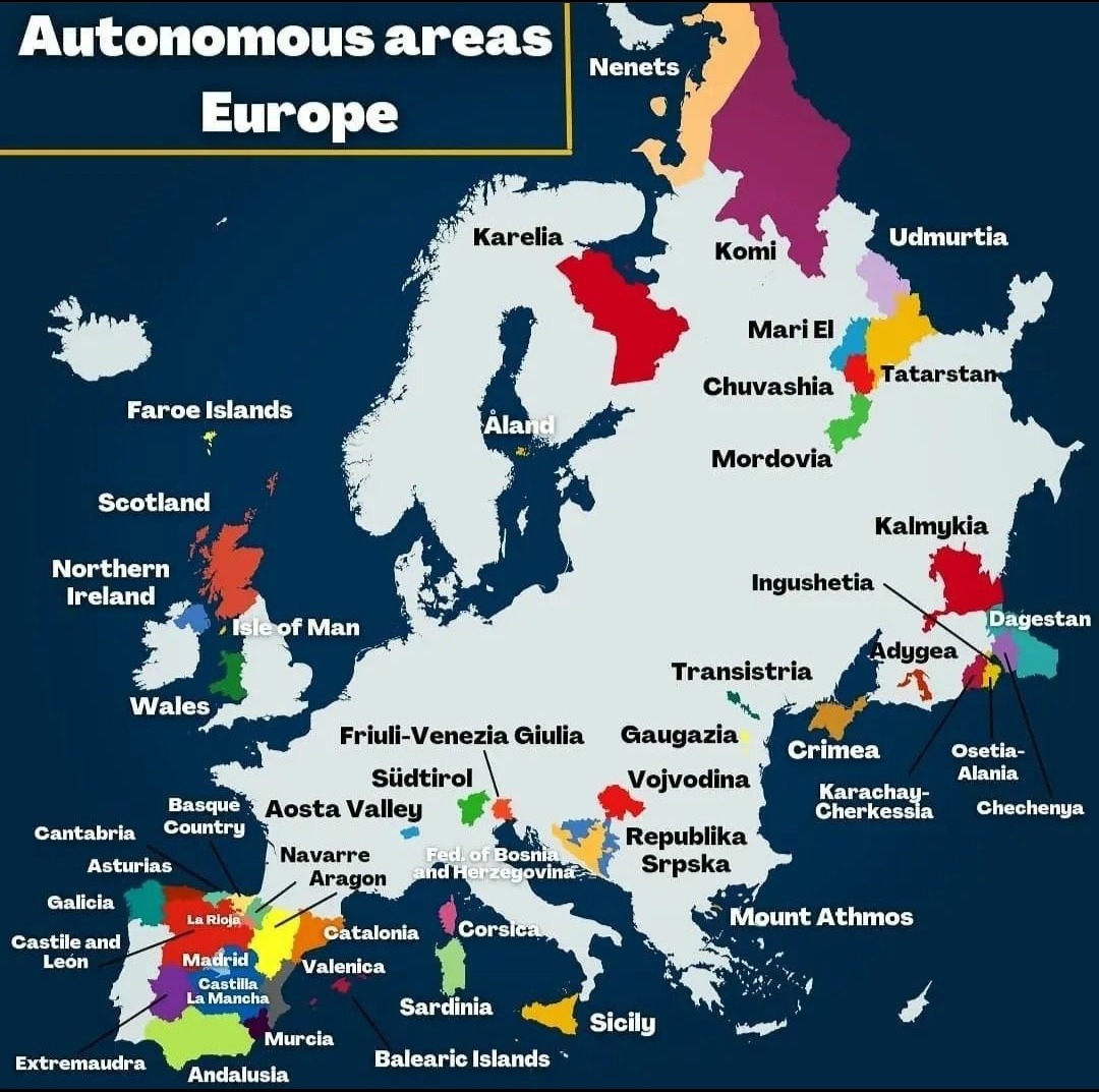 Autonomous Areas In Europe Maps On The Web