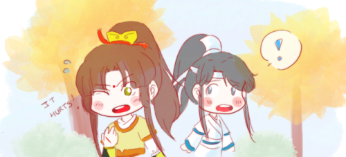 The strongest flowery attack ever! (it seems that Suzhui doesn’t need help from Jingyi)