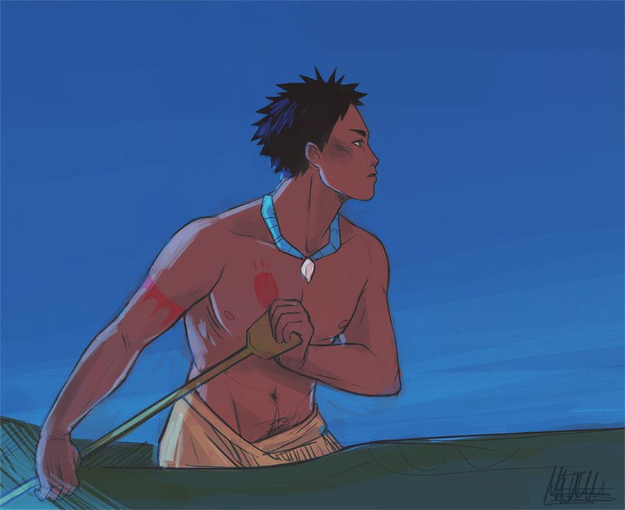 merurunee:  I couldn’t stop thinking about a Pocahontas AU with Iwa-chan as Pocahontas