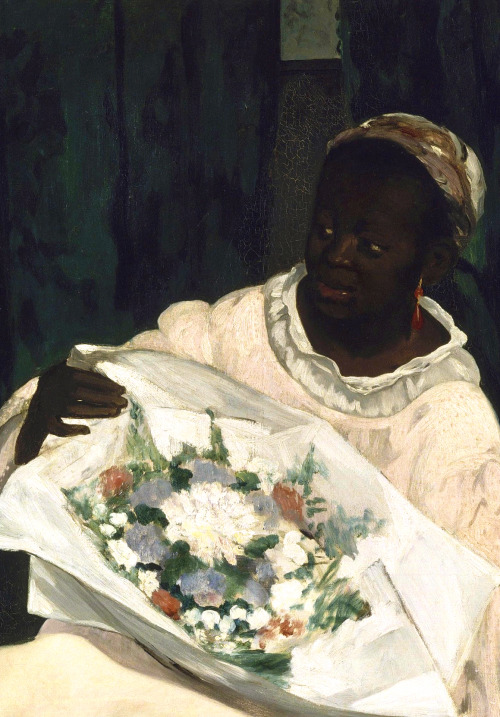 leuc:Edouard Manet, (Detail of ‘Olympia’ painting), 1863