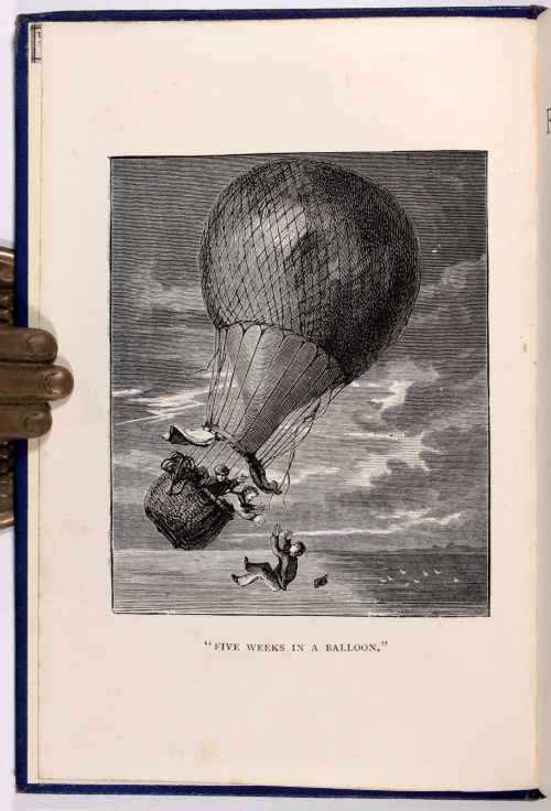 Five Weeks in a Balloon Jules Verne 1876 First Published in English 1869 - an attractive bright clea