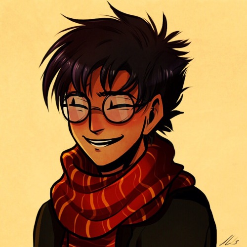 phil-the-stone:  andythelemon:  So, it recently occurred to me that Harry’s exact skin tone was never stated in the books (??) and I really liked the idea of him and James having darker, more naturally olive complexions? I mean, he’d probably be pale