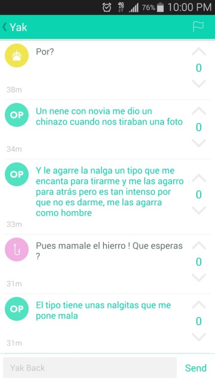 Mamale el hierro!! XD  Las cosas q leo en Yik Yak me trabajan y me matan HAHAHAHA