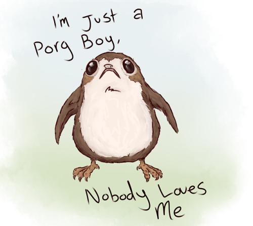 Been meaning to draw this one for awhile. I really love porgs and the fact that I went on a Dis