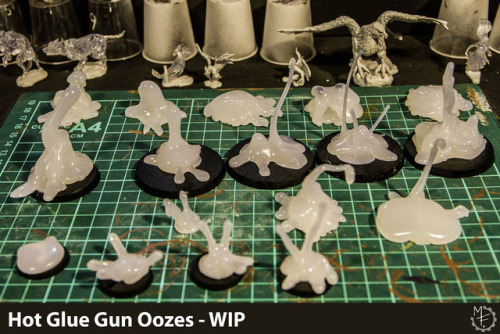 pantmonger:Miniature making WIP: Witness my hot glue gun oozes. Will cherry pick a couple and paint 