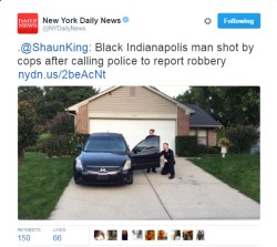 jarraddenzel:  shekinahandsuch:  rebeleden:  4mysquad:  Few cases typify everything that is wrong with gun rights, police brutality and racial profiling like this one.  Early Tuesday in Indianapolis, an African-American woman was being carjacked in front