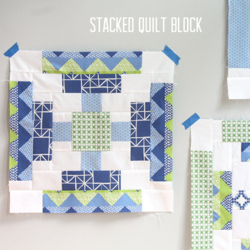 Stacked Quilt Block Tutorial by The Long Thread