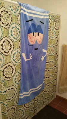 jgagart:  Gots me a Towelie towel for my birthday!