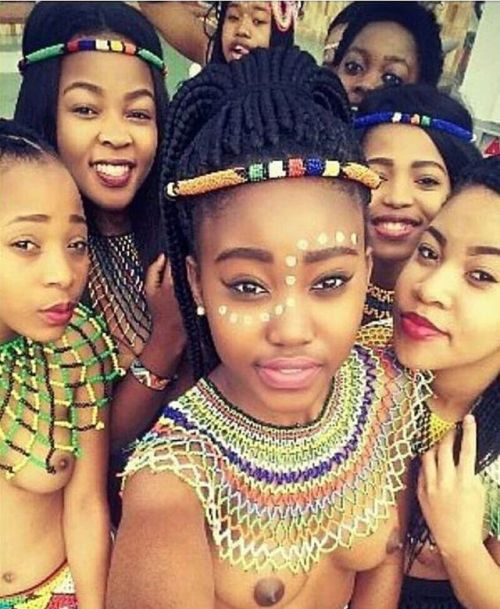 South African Zulu reed dancers take a porn pictures