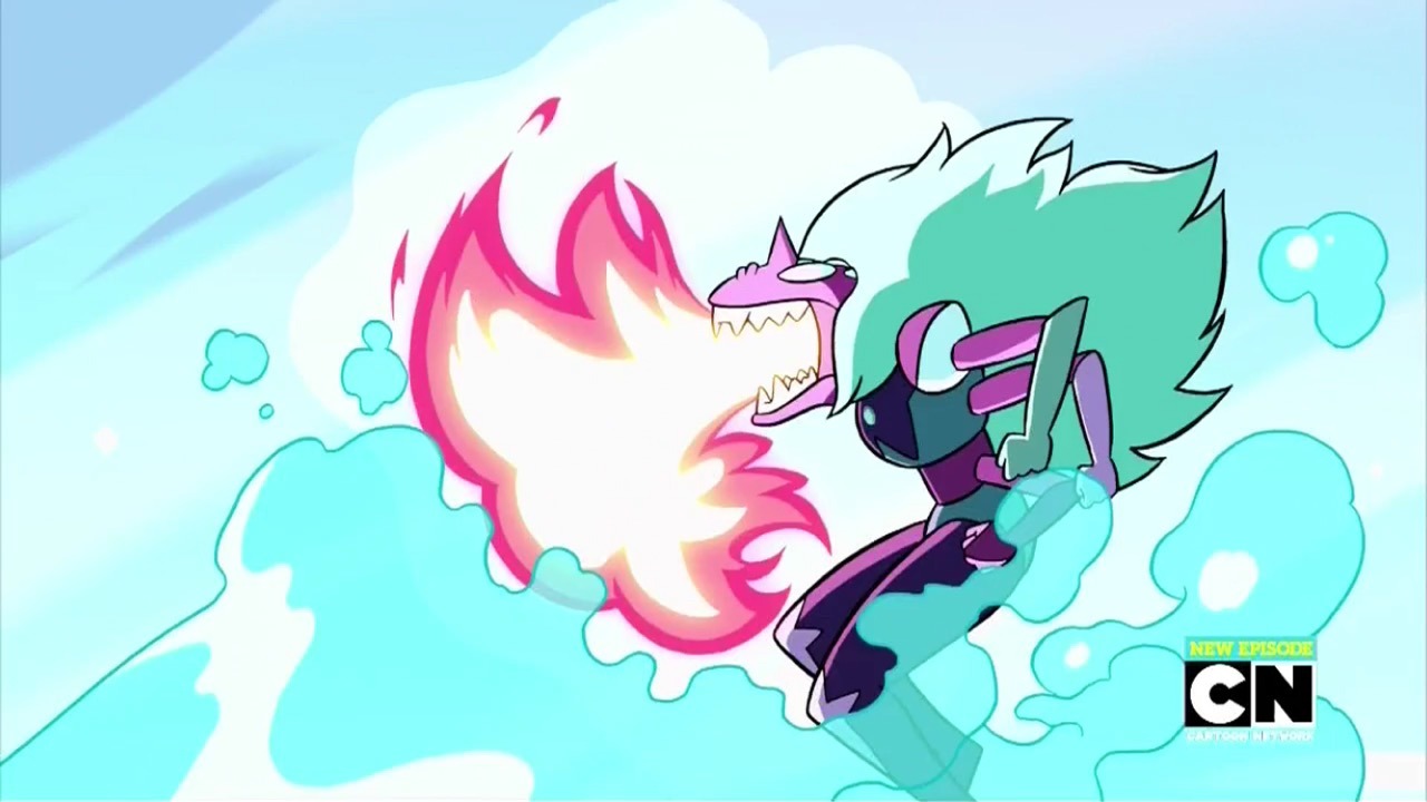 I geeked out when Alexandrite went full Godzilla in that fight scene! What a glorious