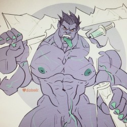 dizdoodz:  Dr Mundo from #leagueoflegends #sketch #nsfw #pecs #muscles #freak #lol #dizdoodz #bara #gymspiration #junkie