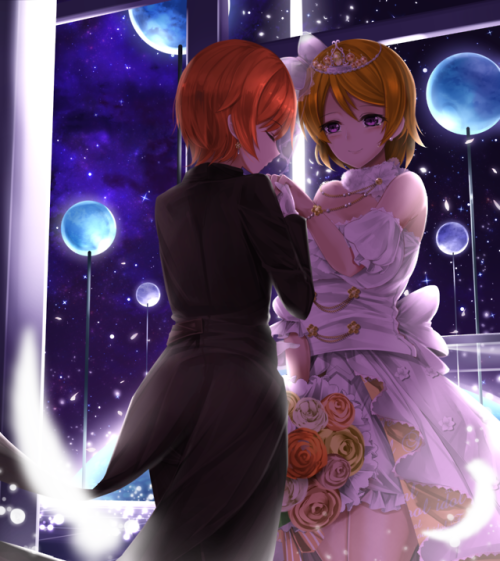 ✧･ﾟ: *✧ Starry Sky ✧ *:･ﾟ✧♡ Characters ♡ : Rin Hoshizora ♥ Hanayo Koizumi♢ Anime ♢ : Love Live! Scho