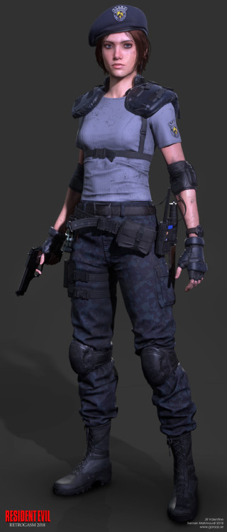 Jill Valentine  Saman Mahmoudi www.artstation.com/artwork/8KO1G