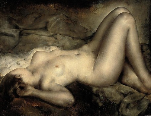 artemisdreaming:Nu couché Grigory Gluckmann (1898-1973)  Born Grigorij Efimovic Glikman in Vitebsk, Belarus. He changed his name to Grigory Gluckmann.