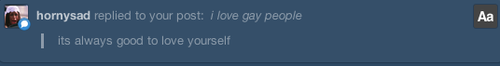 cutelildork:  cutelildork:  i love gay people   
