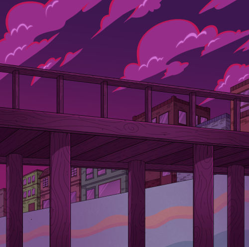 Some of my favorite BGs I did for Helluva Episode 3