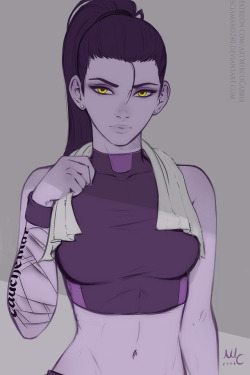 Mircosciamart:   Widowmaker Ready For Gym