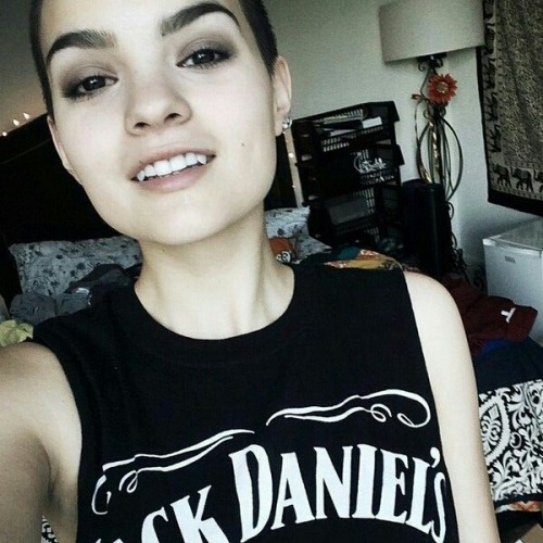 thefingerfuckingfemalefury:  wakandausbeautiful2016sept:  September 18th   Brianna Hildebrand   New face in 2016.  She played Teenaged Negasonic Warhead in the Deadpool movie.  She’s an adorable out lesbian with a girlfriend and I NEED for her character