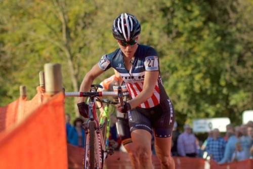 womenscycling: “An early fall left Katie Compton more than a minute down on the race leaders, 