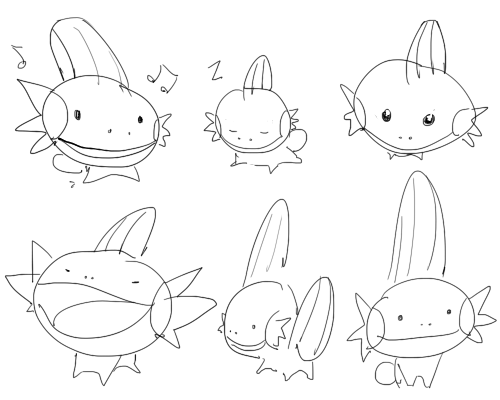 puroland: i just drew a bunch of funny looking mudkips from memory 