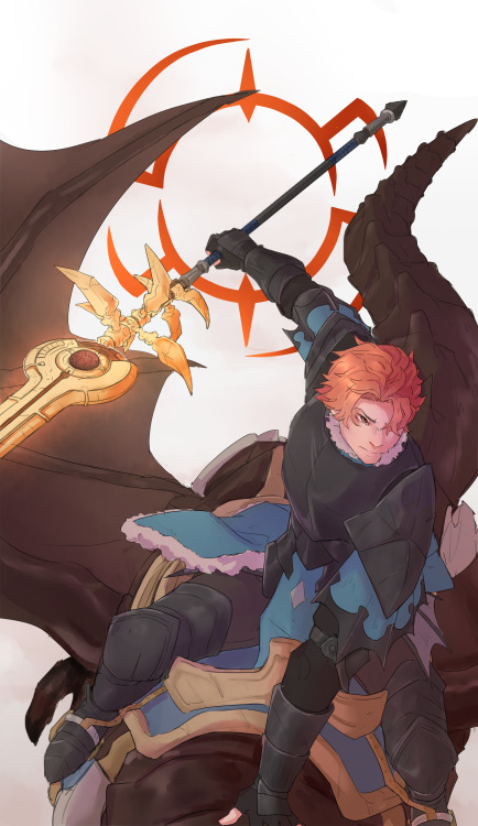rerenah: GautierI know sylvain’s canon class is paladin but!! he looks so good as a wyvern lor