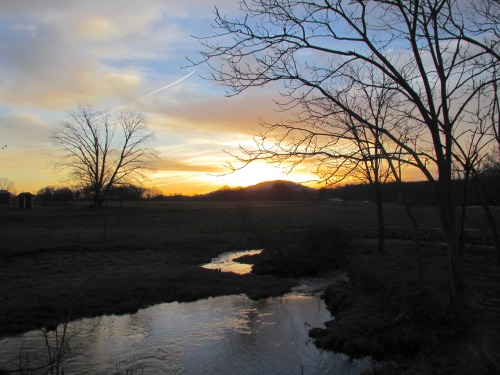 Good morning!Sunrise over Donat’s Peak this morning.
