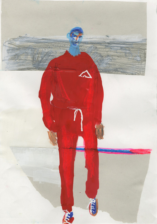 natasha-from-russia:Gosha Rubchinskiy Spring/Summer 2015, Illustration by John Booth