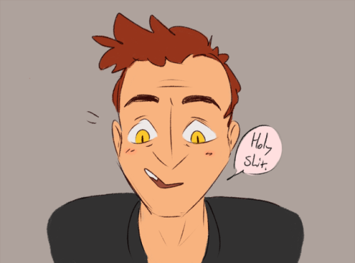 Concept: the only piece of 21st century clothing Aziraphale owns are several of pairs of cute boxers