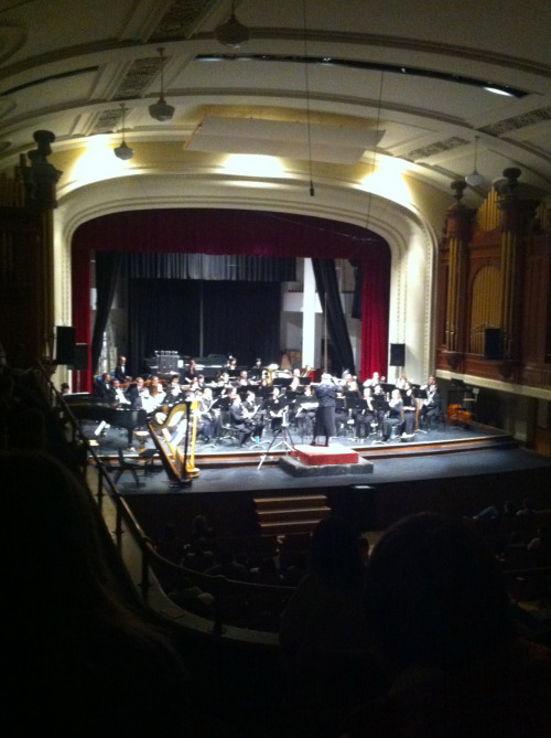 Listening to a lovely performance by the U of Alberta Wind Ensemble. Click the photo to learn more!