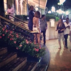 hellyeahbeyonce:  Out and about at the Hotel de Paris Monte-Carlo in France