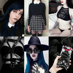 flowerito:Aesthetic blog Alternative fashion aesthetic: goth, nu goth and pastel goth