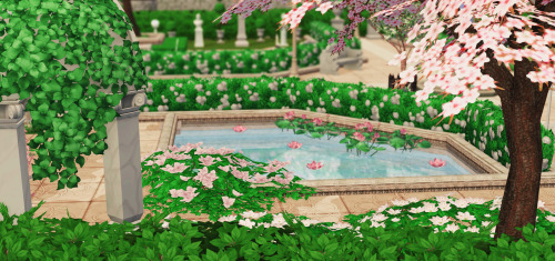 hazelpuff: Cudlow wip - Flowery Gardens of Williams Manor SWOON.