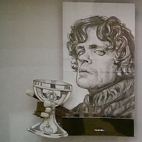 Awesome Tyrion Lannister- on a pack of matches @archenemyarts in Philly!#GOT #archenemyarts #illustr