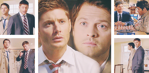 howboutnovak: DeanCas meme: ten episodes [03/10]  ↳ Hunteri Heroici – 8x08