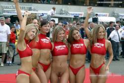 Look for the dumb blonde, she is easy to spot.