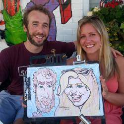 Doing caricatures at Dairy Delight! #art