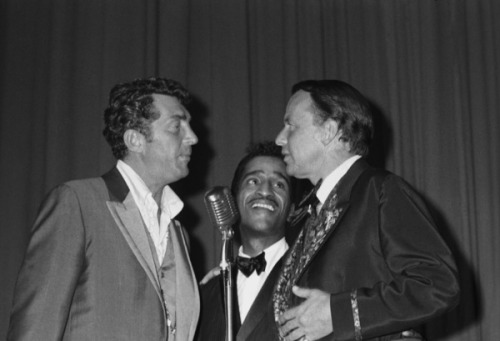 twixnmix:Frank Sinatra, Dean Martin and Sammy Davis Jr. at a Share Party in 1963.  Photos by Chester